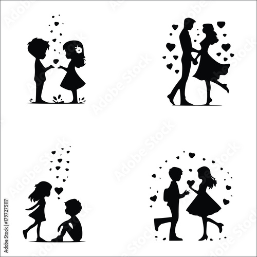 Couple Svg, Lovers Svg, Couple Silhouette, Husband Wife Svg, Couple Clipart, Anniversary Svg, Husband And Wife Silhouette, Couple Png,Couple Dancing Svg, Couple Dancing Silhouette, Couple Vector