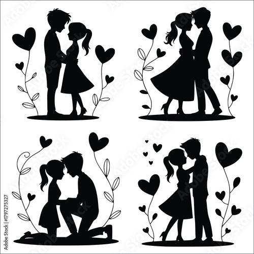 Couple Svg, Lovers Svg, Couple Silhouette, Husband Wife Svg, Couple Clipart, Anniversary Svg, Husband And Wife Silhouette, Couple Png,Couple Dancing Svg, Couple Dancing Silhouette, Couple Vector