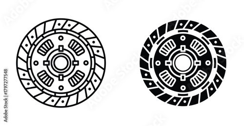car clutch plate icon