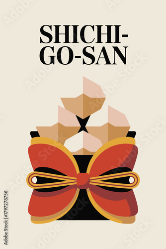 Shichi-Go-San Gift Box with Bow Design