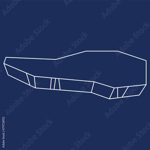 Iceberg Glacial Line Art