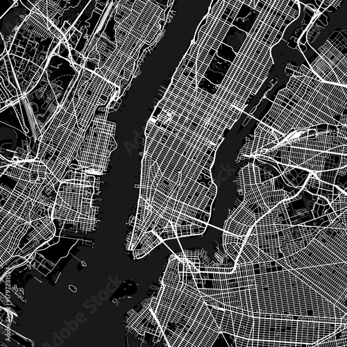 Photography New York City Map the minimal grid unfolds as a structured guide for urban navigation drawn with clean precision, emphasizing refined linework, with balanced composition, in a minimal monochrome
