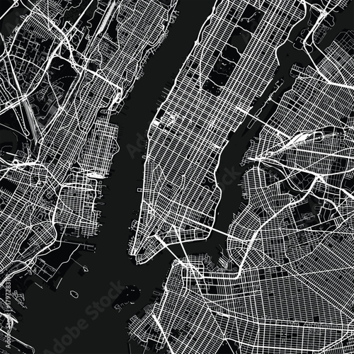 New York City Map this vector plan emphasizes structured urban form with clean geometry and subtle negative space begin of sentence, emphasizing refined linework, with balanced composition.