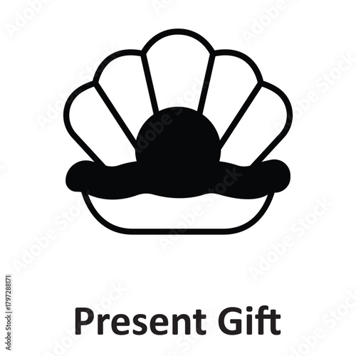 Present gift Vector Icon which can easily modify or edit