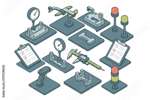 Quality control and precision measurement tools for industrial manufacturing and engineering