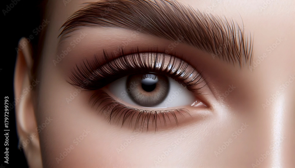 Obraz premium A minimalist no-makeup look, Ai generated image