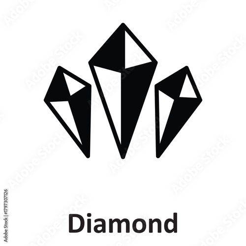 Diamond Vector Icon which can easily modify or edit