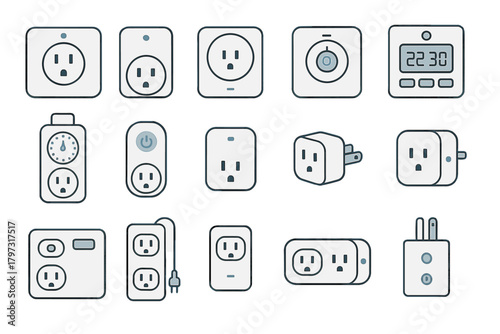 Smart electrical plugs, wall sockets, power strips, and digital timers for home automation