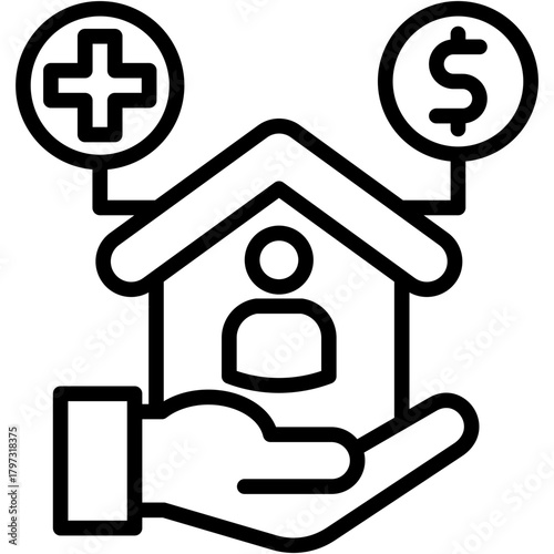 Social Welfare line icon