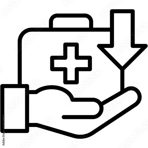 Medical Subsidy line icon