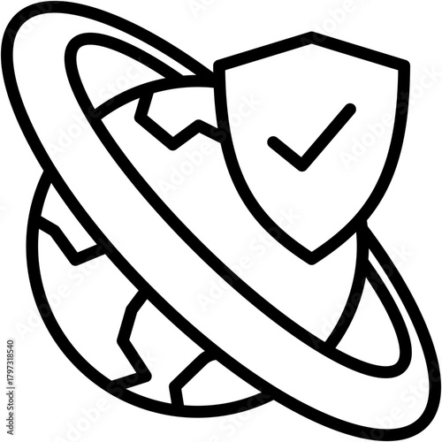 National Coverage line icon