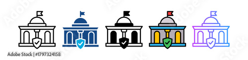 Government Coverage multiple icon