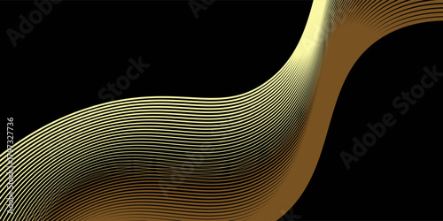 Luxurious golden background with satin drapery. 3d illustration, 3d rendering modern