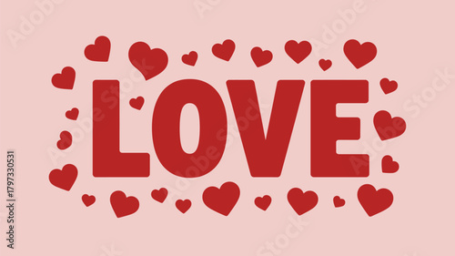 Spread the love with this charming design featuring hearts and the word love, perfect for Valentine's Day or any romantic occasion