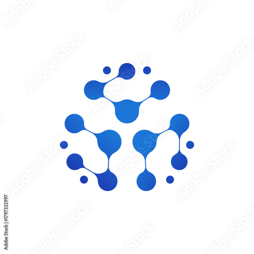 Abstract Biotech Clinic Business Minimalist, Sharp, Contrast Logo