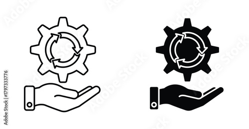 Continuous changes icon graphic design. Vector icon illustrations