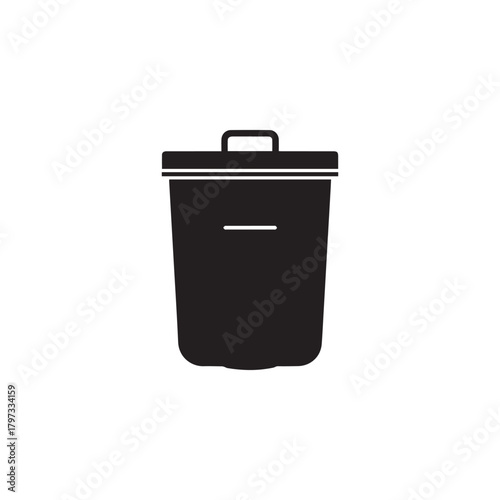 Vector Trash icon isolated on a white background