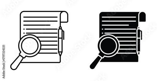 Defining icon graphic design. Vector icon illustrations