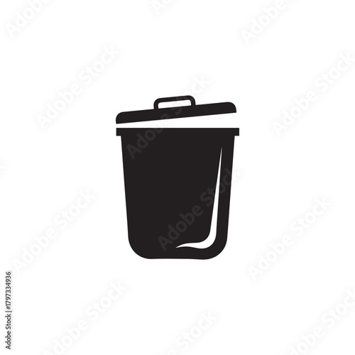 Vector Trash icon isolated on a white background
