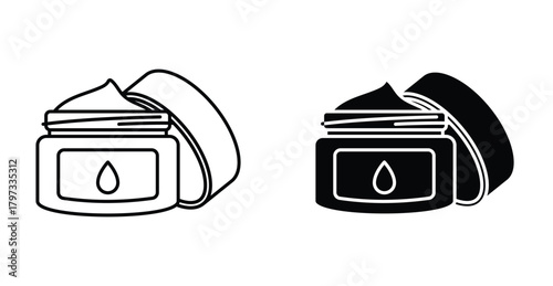 Facial cream icon graphic design. Vector icon illustrations