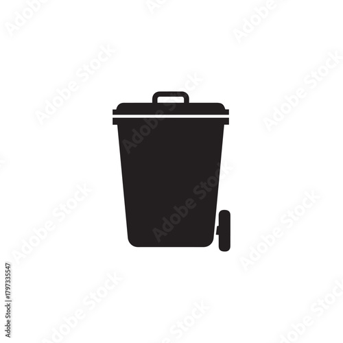 Vector Trash icon isolated on a white background