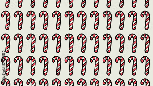 Festive holiday spirit with candy cane pattern, perfect for seasonal design, gift wrap, and background celebrations with red and white stripes