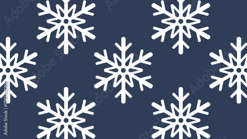 Winter season vibes with a seamless snowflake pattern, perfect for festive backgrounds and holiday projects bringing a touch of winter magic