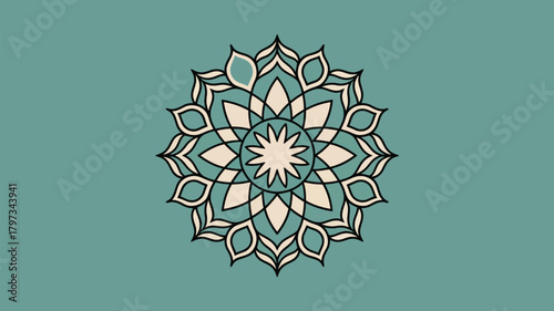 Elegant mandala design with intricate details, perfect for creative projects, textile prints, or adding a touch of zen to any design.