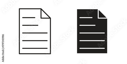 File icon in simple flat trend modern graphic design abstract logotype element