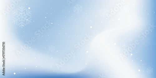Winter background with watercolor snow texture and falling snowflakes. Winter sky. Snowy background. Cold weather.