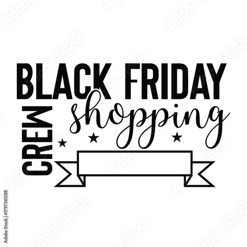 black friday shopping crew