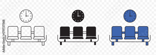 Waiting Room icon . Trendy modern flat linear vector illustration on white background.
