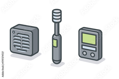 Technical tools for measuring temperature, humidity, and air flow in HVAC systems