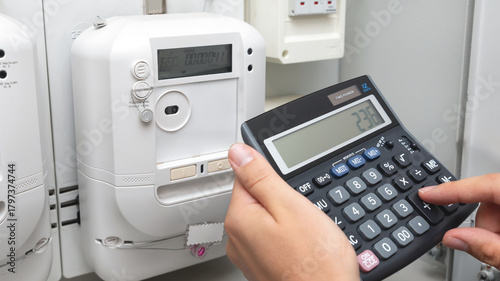 Electric meter, rising electricity prices