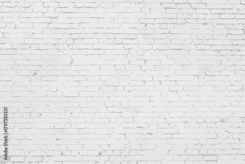 The texture of a vector illustration of a white brick wall