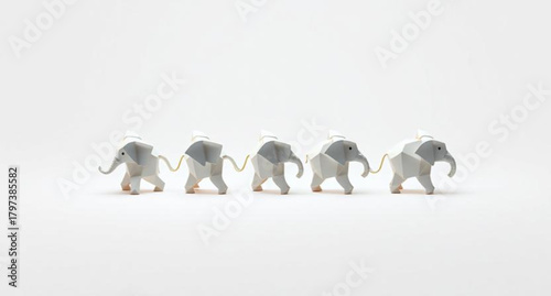 Cute group of white dogs, sheep, and goats are isolated domestic animals