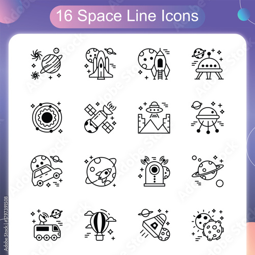 Space Line Style Set 3