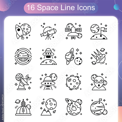 Space Line Style Set 1