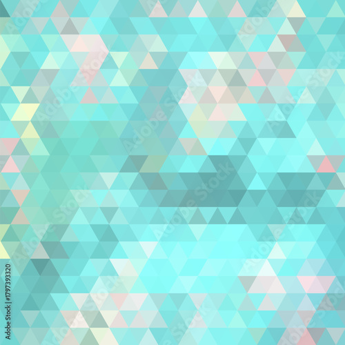 Blue geometric background for presentation, advertising, brochure. Place for text. Triangles. eps 10