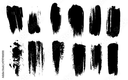 Hand drawn grunge textured text box frames set with uneven rough jagged edge. Ink pen rectangles squares circles ovals collection. Retro vintage aged distressed vector banners borders templates