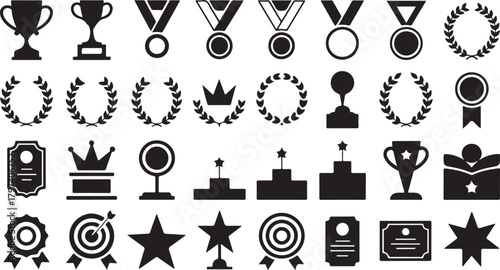 Trophy, Awards and Achievement Icons