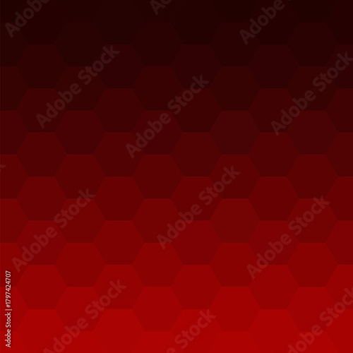 Red hexagon background. Modern geometric background. eps 10
