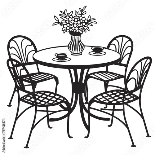 table and chairs