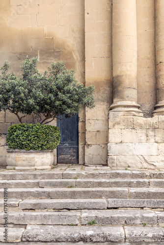 Arles France Provence church door