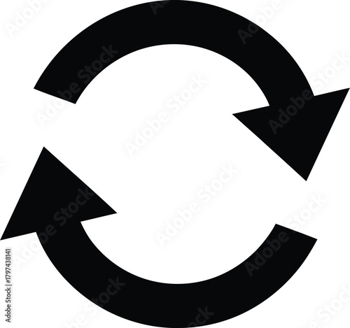 Download refresh update reload sync repeat cycle arrow vector icon logo eps silhouette
