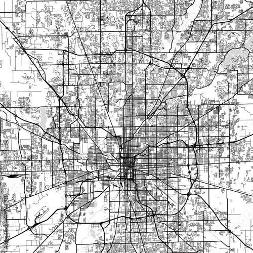 Indianapolis City Map clean interconnected pathways define the s structure revealed here through subtle high contrast linework in a timeless design, emphasizing refined linework, with balanced.