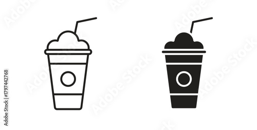 Frappe icons set. Simple line vector illustration
