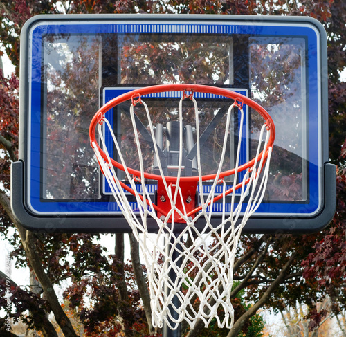 basketball hoop, net and backboard