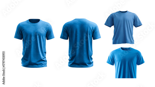 blue t-shirt without background