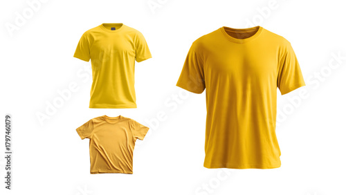 yellow t-shirt without background